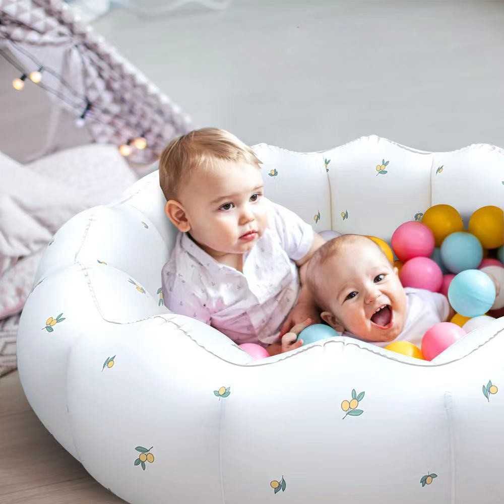 PISCINA INFLABLE BEBES UNISEX TRANSPORTABLE AGUA O PELOTAS - 7