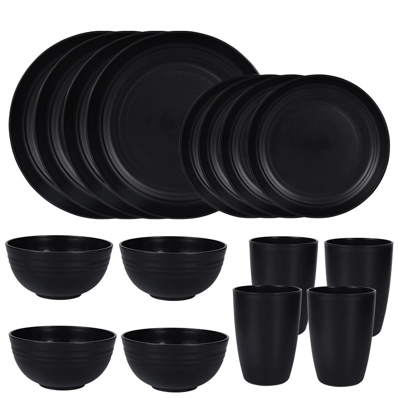 JUEGO VAJILLA DE 16 PIEZAS PLASTICO - 1