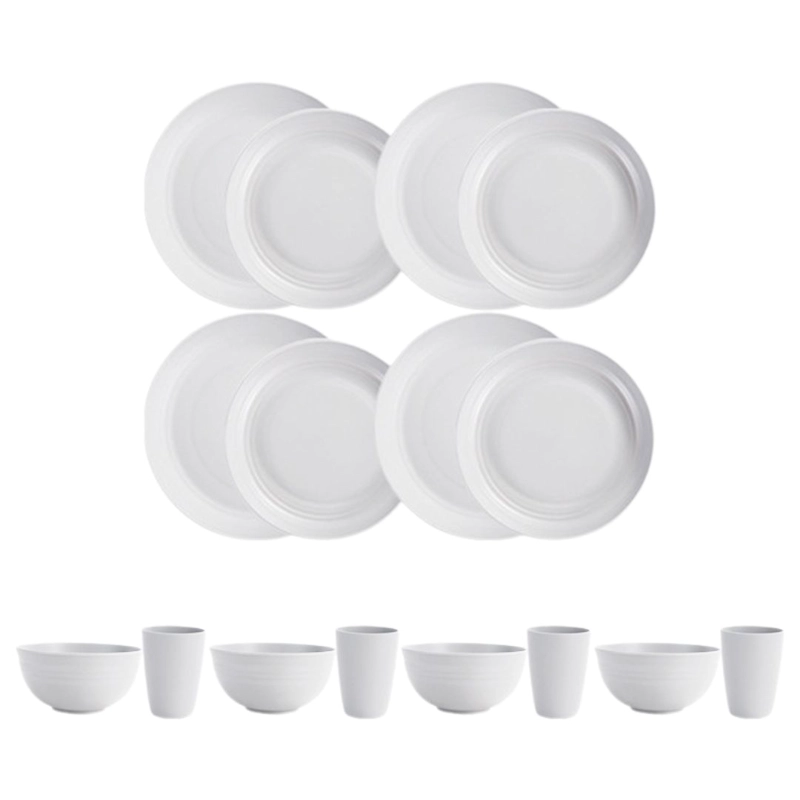 JUEGO VAJILLA DE 16 PIEZAS PLASTICO - 1