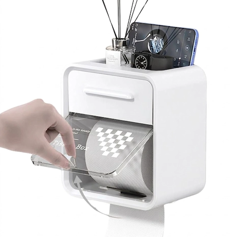 DISPENSADOR DE PAPEL HIGIENICO DE PARED - 1
