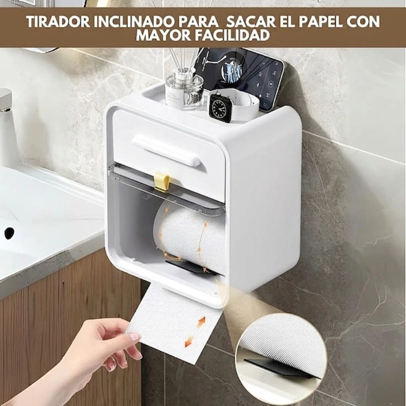 DISPENSADOR DE PAPEL HIGIENICO DE PARED - 3