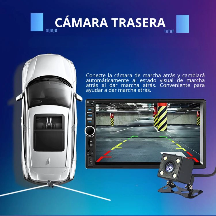 RADIO PANTALLA TÁCTIL PARA AUTOS 7" PULGADAS BLUETOOTH - 6