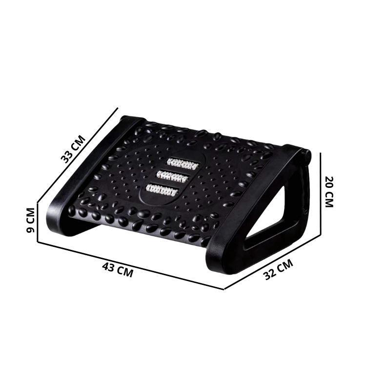 REPOSAPIÉS CRUSEC M1 RODILLOS DE MASAJE PEDAL AJUSTABLE ERGONOMICO - 2