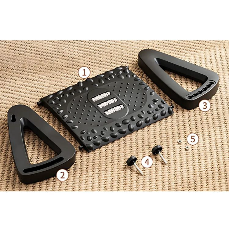 REPOSAPIÉS CRUSEC M1 RODILLOS DE MASAJE PEDAL AJUSTABLE ERGONOMICO - 6