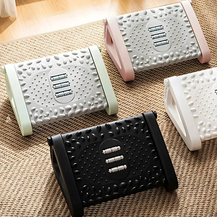 REPOSAPIÉS CRUSEC M1 RODILLOS DE MASAJE PEDAL AJUSTABLE ERGONOMICO - 7