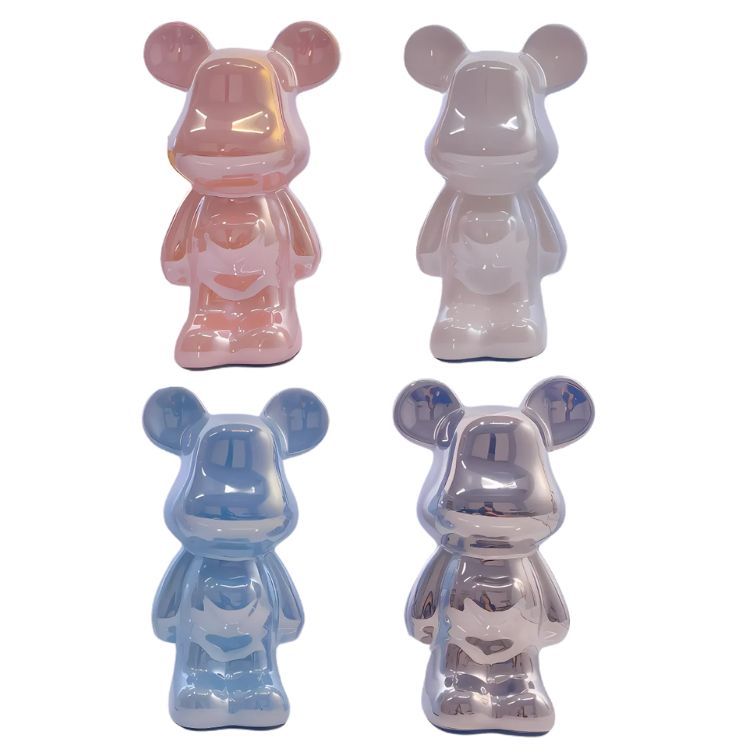 SET 4 ADORNOS DE OSOS DE CERAMICA - 1