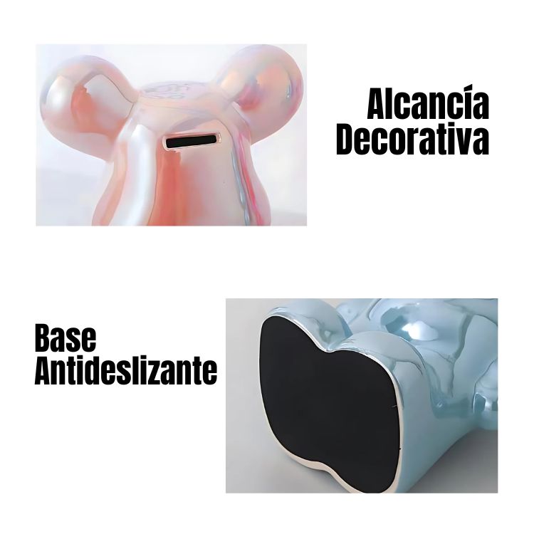 SET 4 ADORNOS DE OSOS DE CERAMICA - 7