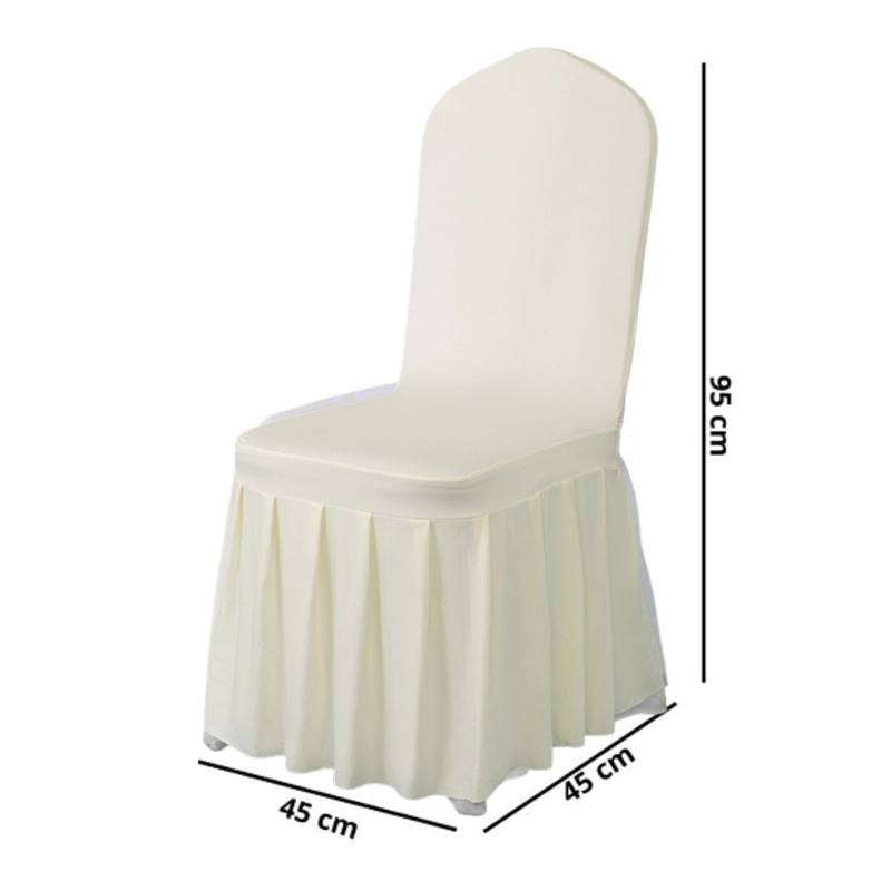 PACK 4 FUNDA PLISADA SILLAS EVENTOS HOTELES FIESTAS BODAS - 3
