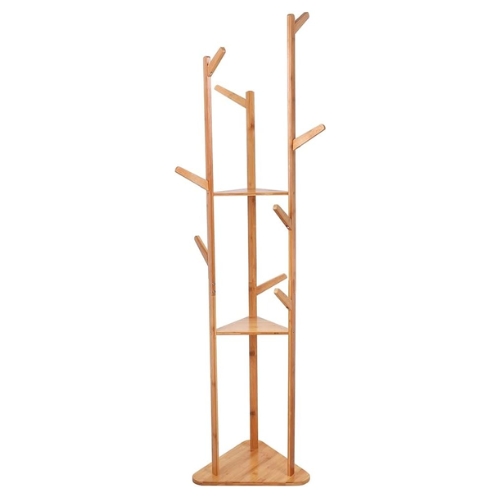 PERCHERO CRUSEC M1 TRIANGULAR COLGADOR BAMBOO MINIMALISTA 170X36CM MADERA - 1