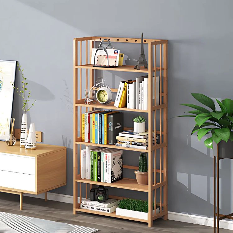 ESTANTE CRUSEC M1 RECTANGULAR 5 NIVELES 138 X 60CM MADERA - 4