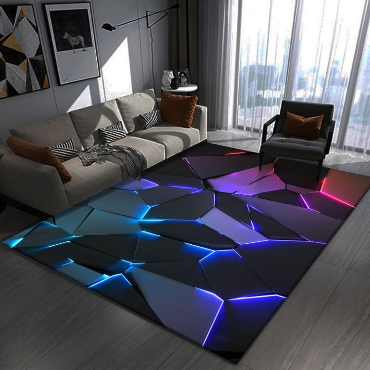 ALFOMBRA CRUSEC M1 CONTEMPORÁNEA MODERNA 3D GAMER DORMITORIO LIVING SALA JUEGOS 120 X 160 CM - 2