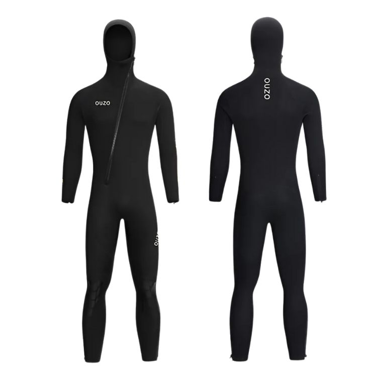 TRAJE DE NEOPRENO PESCA SURF BUCEO NATACIÓN 5MM CON CAPUCHA - 3