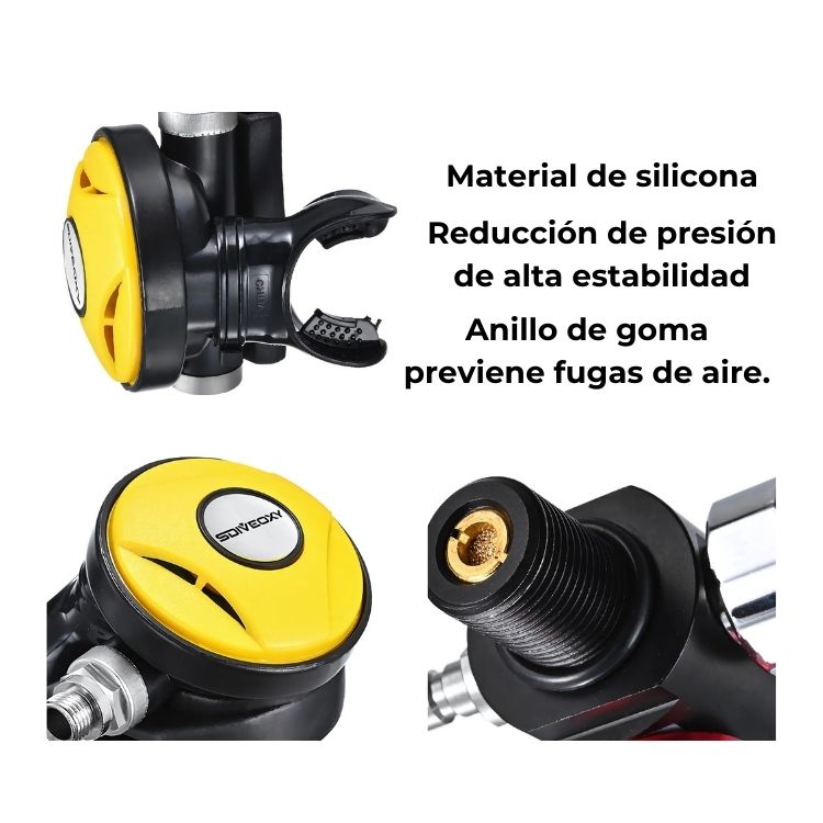 KIT BUCEO TANQUE DE OXÍGENO NATACIÓN, DEPORTES ACUATICOS - 3