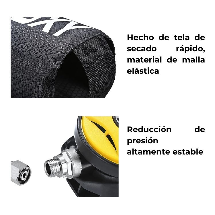KIT BUCEO TANQUE DE OXÍGENO NATACIÓN, DEPORTES ACUATICOS - 4