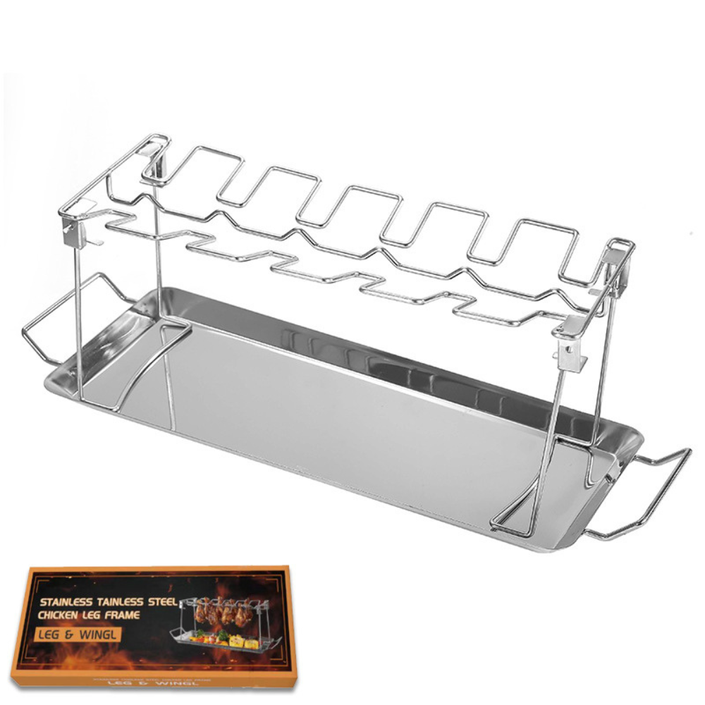 SOPORTE ASAR Y AHUMAR ALITAS DE POLLO HORNO ELÉCTRICO - 2