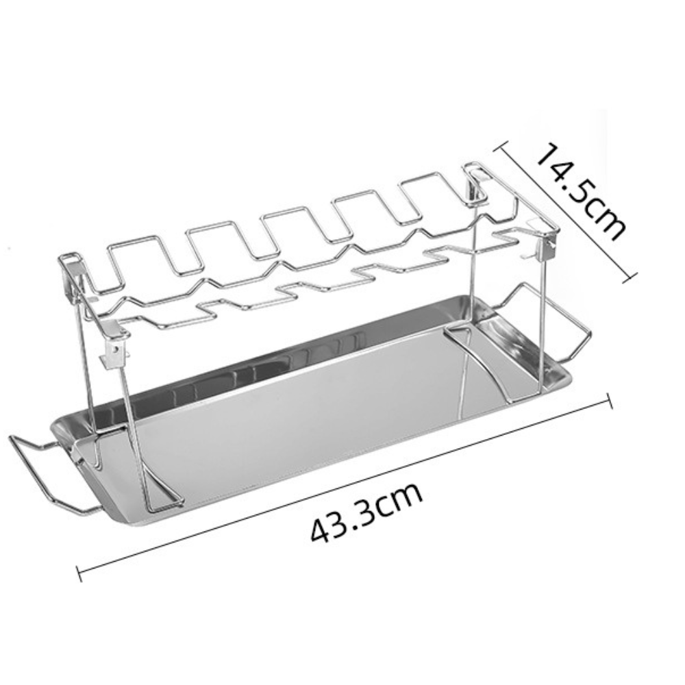 SOPORTE ASAR Y AHUMAR ALITAS DE POLLO HORNO ELÉCTRICO - 3