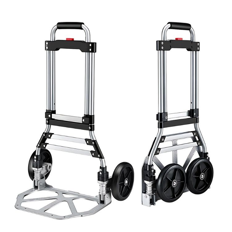 CARRETILLA CRUSEC CARGA YEGUA PLEGABLE EXTENSIBLE SOPORTE 160 KG - 2