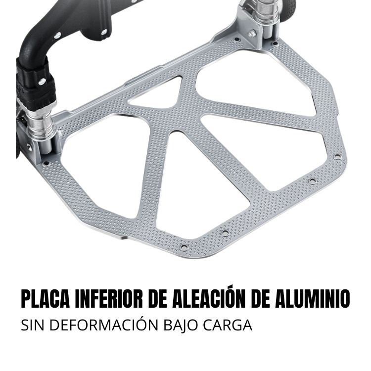 CARRETILLA CRUSEC CARGA YEGUA PLEGABLE EXTENSIBLE SOPORTE 160 KG - 5