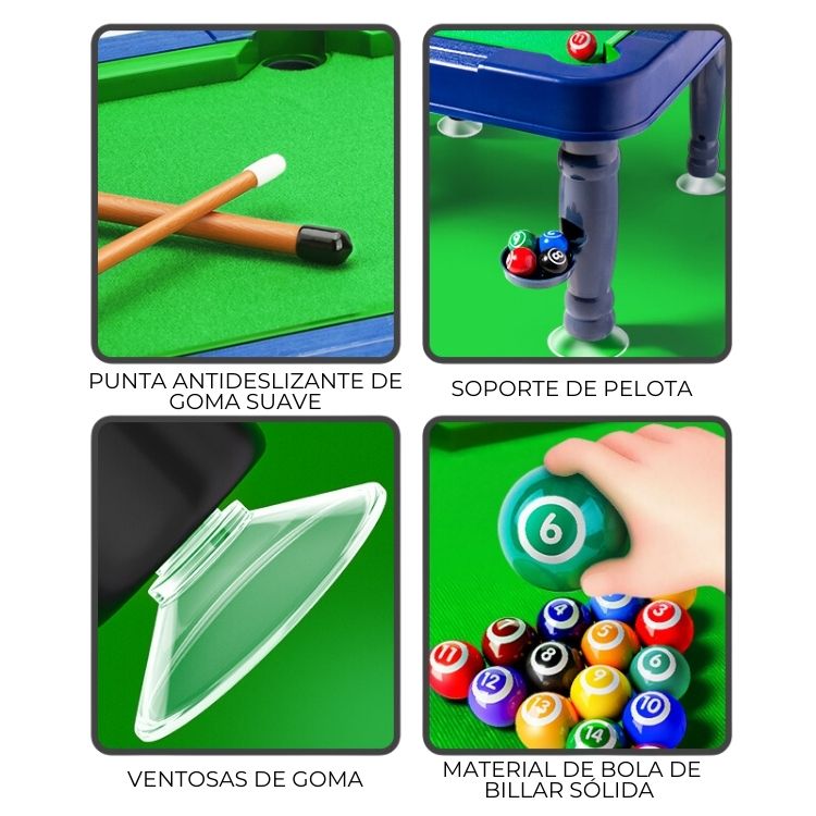 MESA DE POOL PARA NIÑOS MINI BILLAR DE JUGUETE - 3