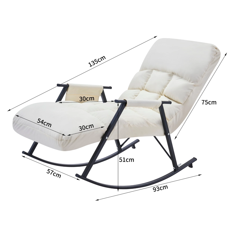 SILLÓN MECEDORA COMODIDAD INTERIOR EXTERIOR RECLINABLE HOGAR - 2