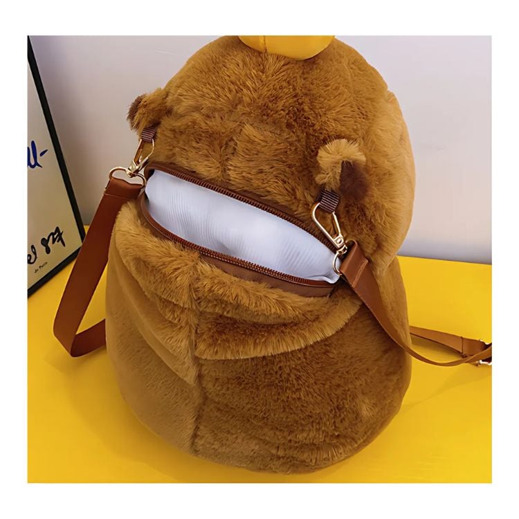 MOCHILA DE FELPA CAPIBARA KAWAII PARA NIÑOS UNISEX - 2
