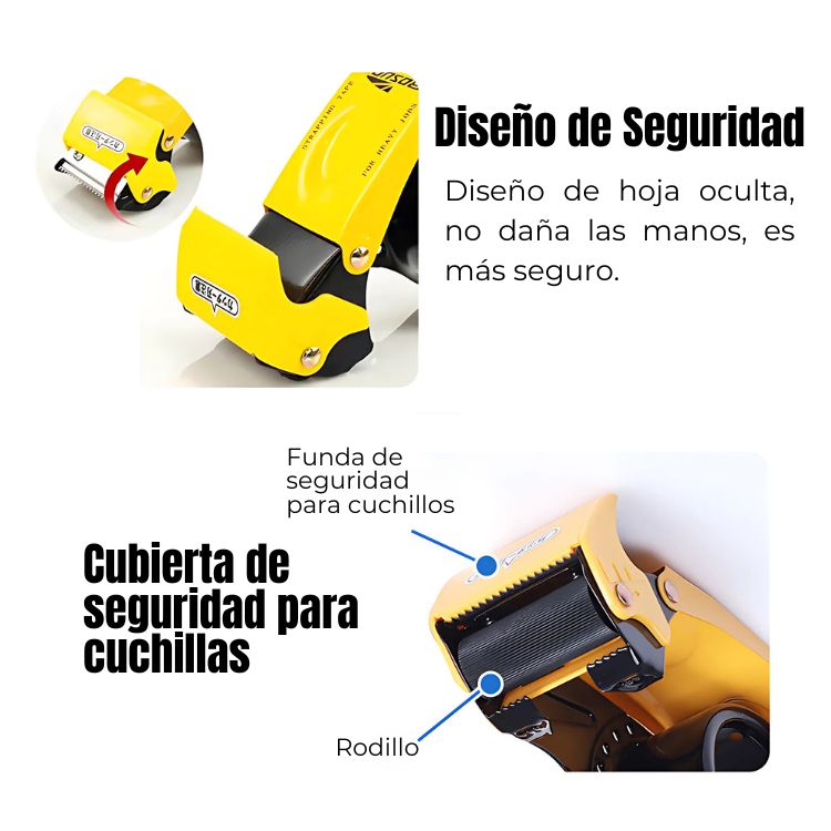 DISPENSADOR CRUSEC CORTADOR SCOTCH CINTA EMBALAJE - 3