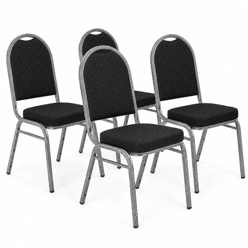 PACK 4 SILLAS DE EVENTOS VARIOS HOTEL RESTAURANTE ACOLCHADA - 1