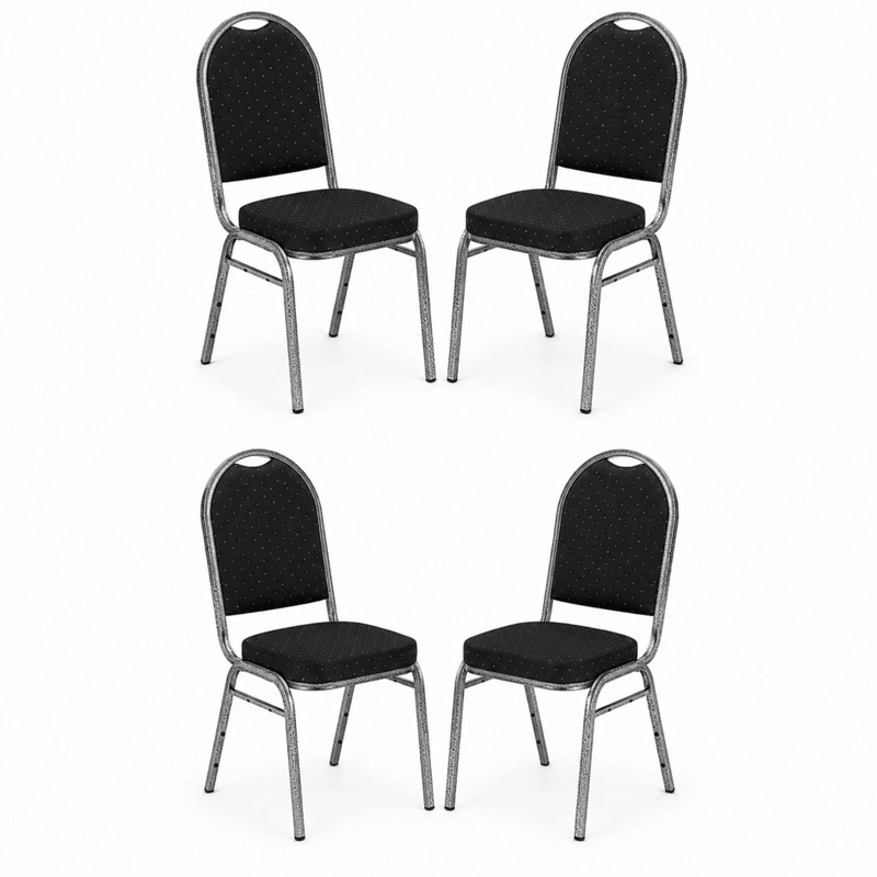 PACK 4 SILLAS DE EVENTOS VARIOS HOTEL RESTAURANTE ACOLCHADA - 3