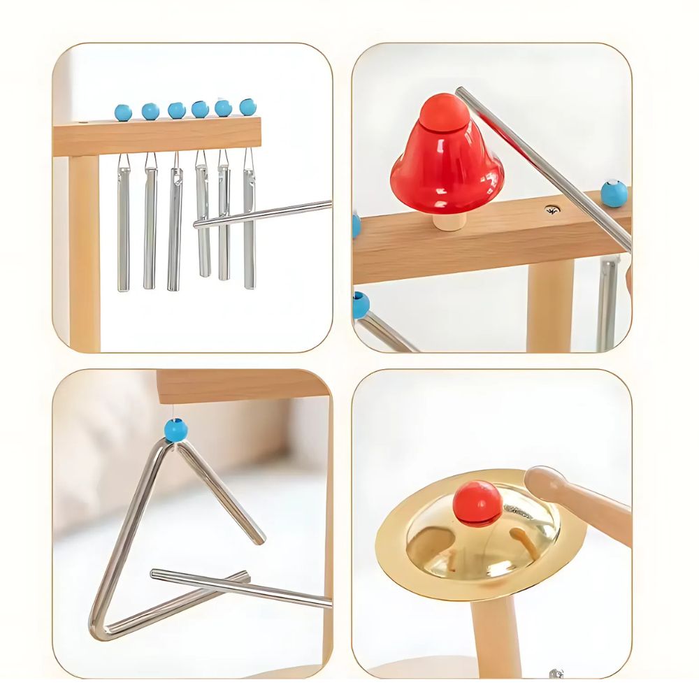INSTRUMENTO DE PERCUSIÓN MUSICAL ORFF MADERA CENTRO MUSICAL - 5