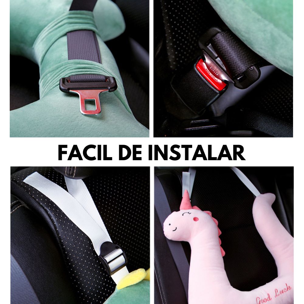 COJÍN PARA CINTURÓN DE AUTO NIÑOS VIAJES COJIN COLGANTE - 5