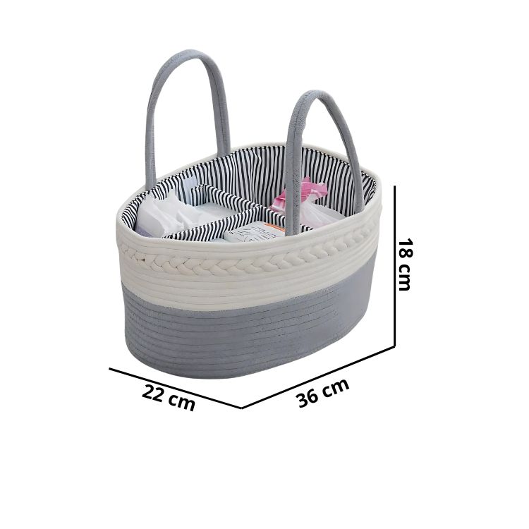 CESTO ORGANIZADOR HOGAR O PICNIC FAMILIAR TEJIDO - 2