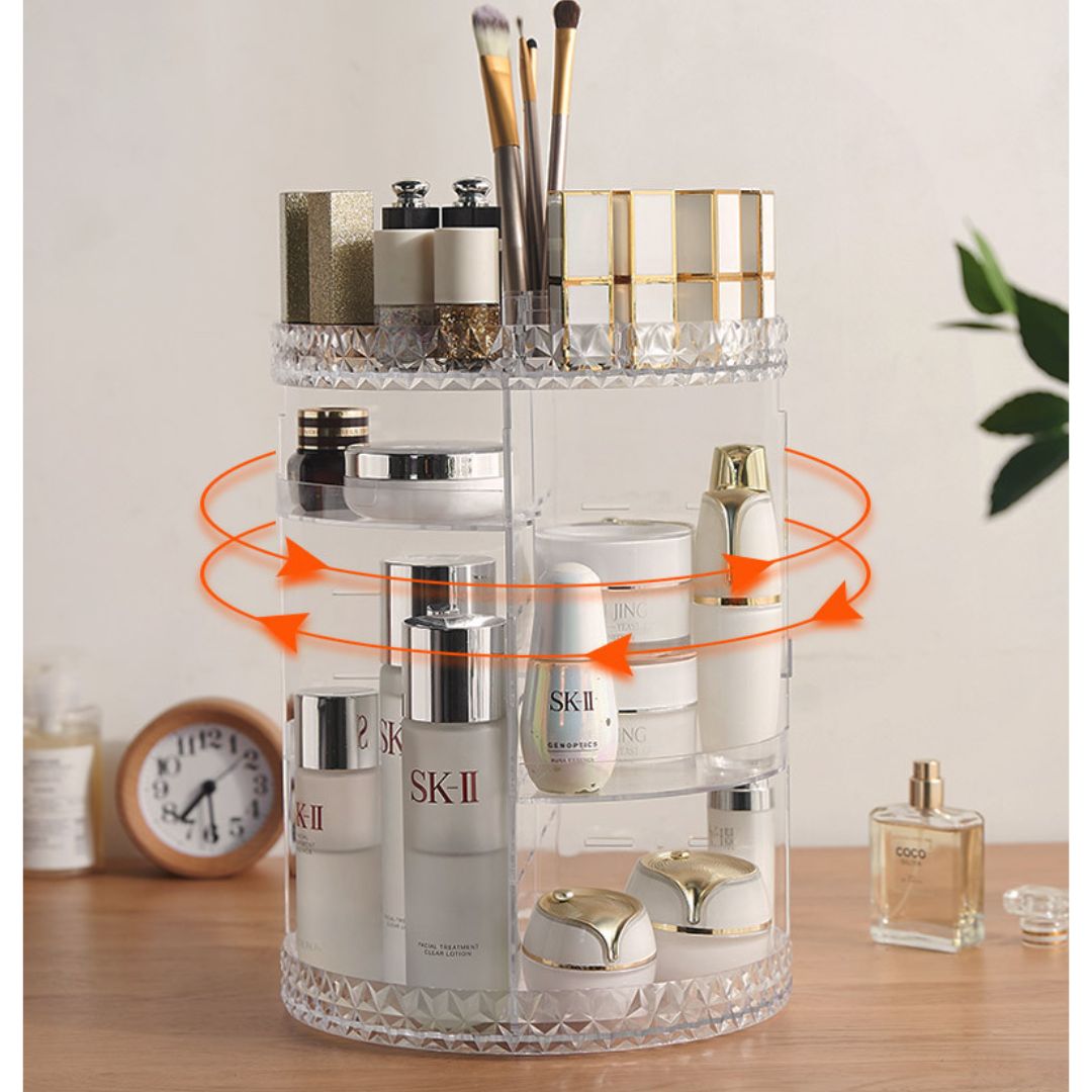 EXHIBIDOR GIRATORIO ACRÍLICO DE COSMÉTICOS Y PERFUMES - 5