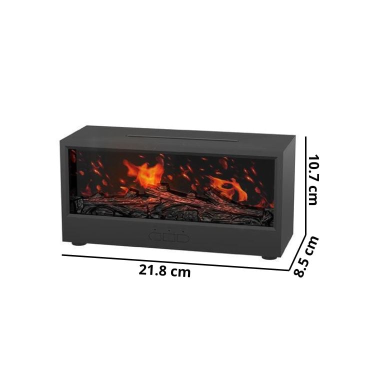 HUMIDIFICADOR ESTILO CHIMENEA AROMATERAPIA USB - 2
