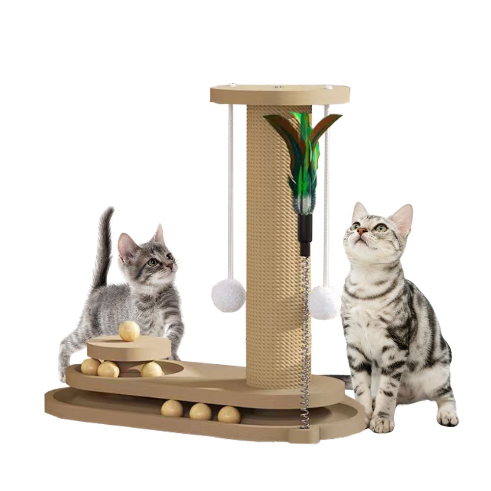 RASCADOR FELINO CENTRO INTERACTIVO ACCESORIOS JUEGO MASCOTAS - 1