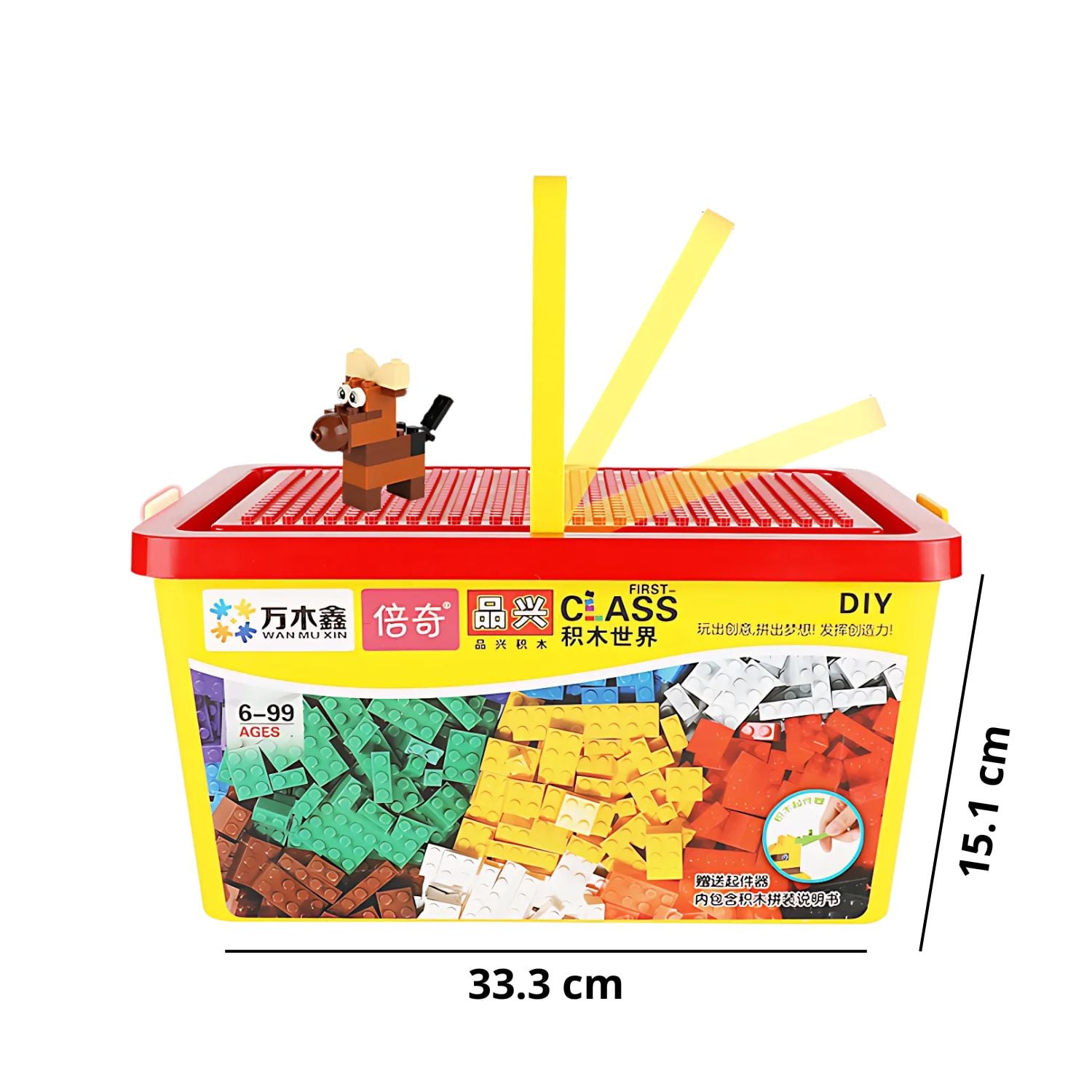 SET JUEGO 600 BLOQUES DE CONSTRUCCIÓN CON BASE DE ENSAMBLE - 2