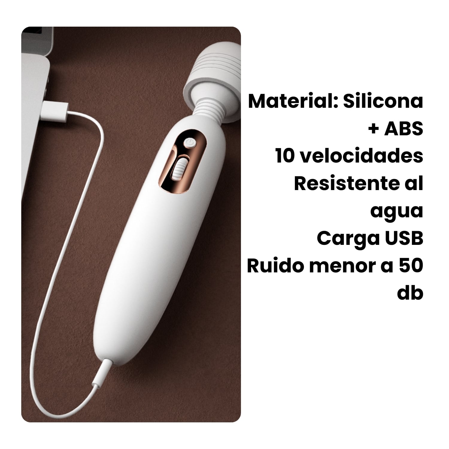 ESTIMULADOR VARITA DE 10 VELOCIDADES VIBRACION - 6