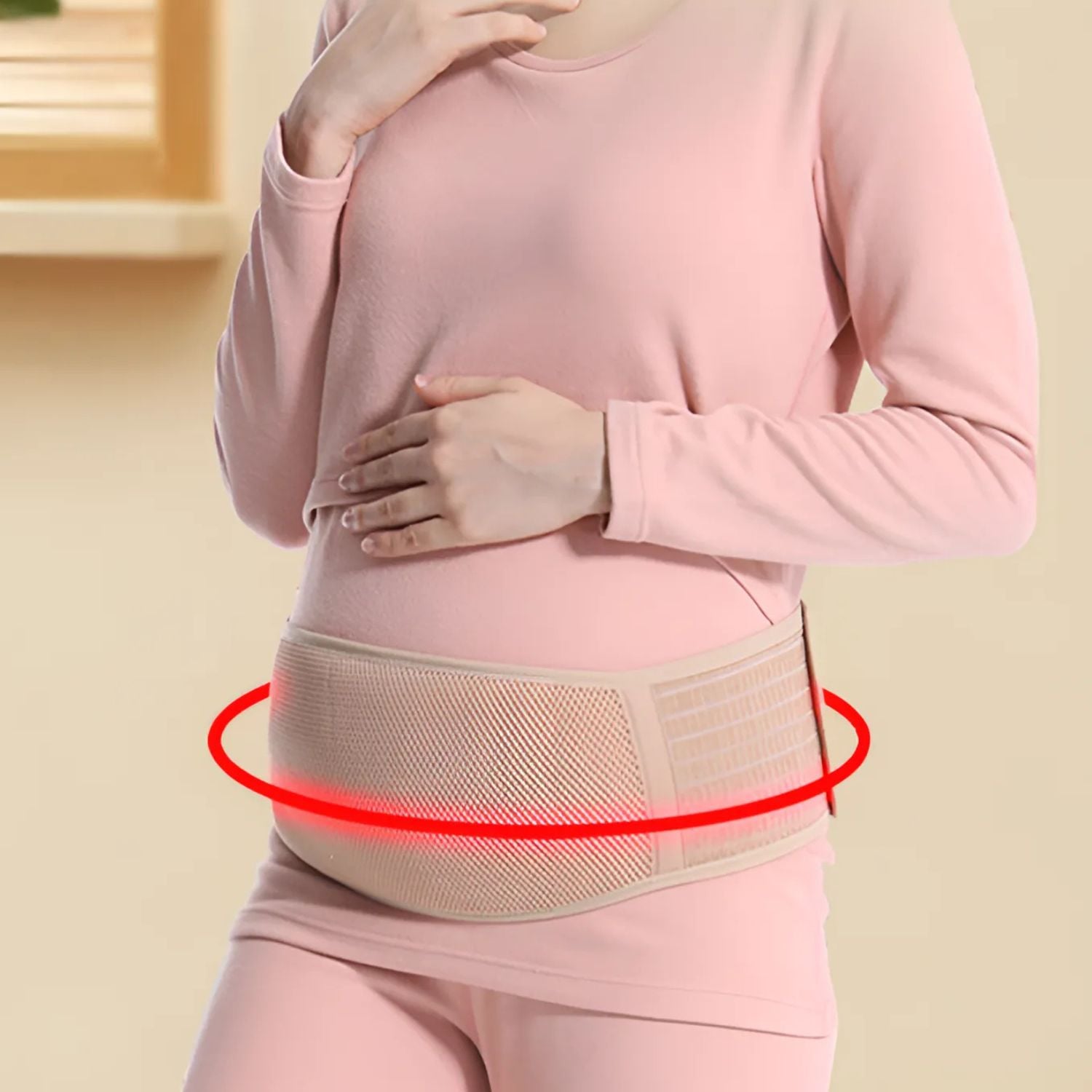 FAJA PREPARTO CINTURON AJUSTABLE SOPORTE MATERNAL EMBARAZO - 3
