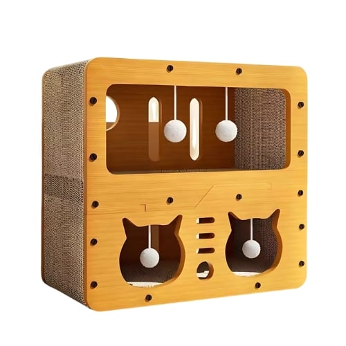 ESTACIÓN DE JUEGOS PARA GATOS CAMA ESCONDITE - 2