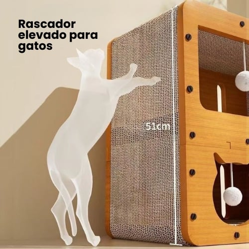 ESTACIÓN DE JUEGOS PARA GATOS CAMA ESCONDITE - 4