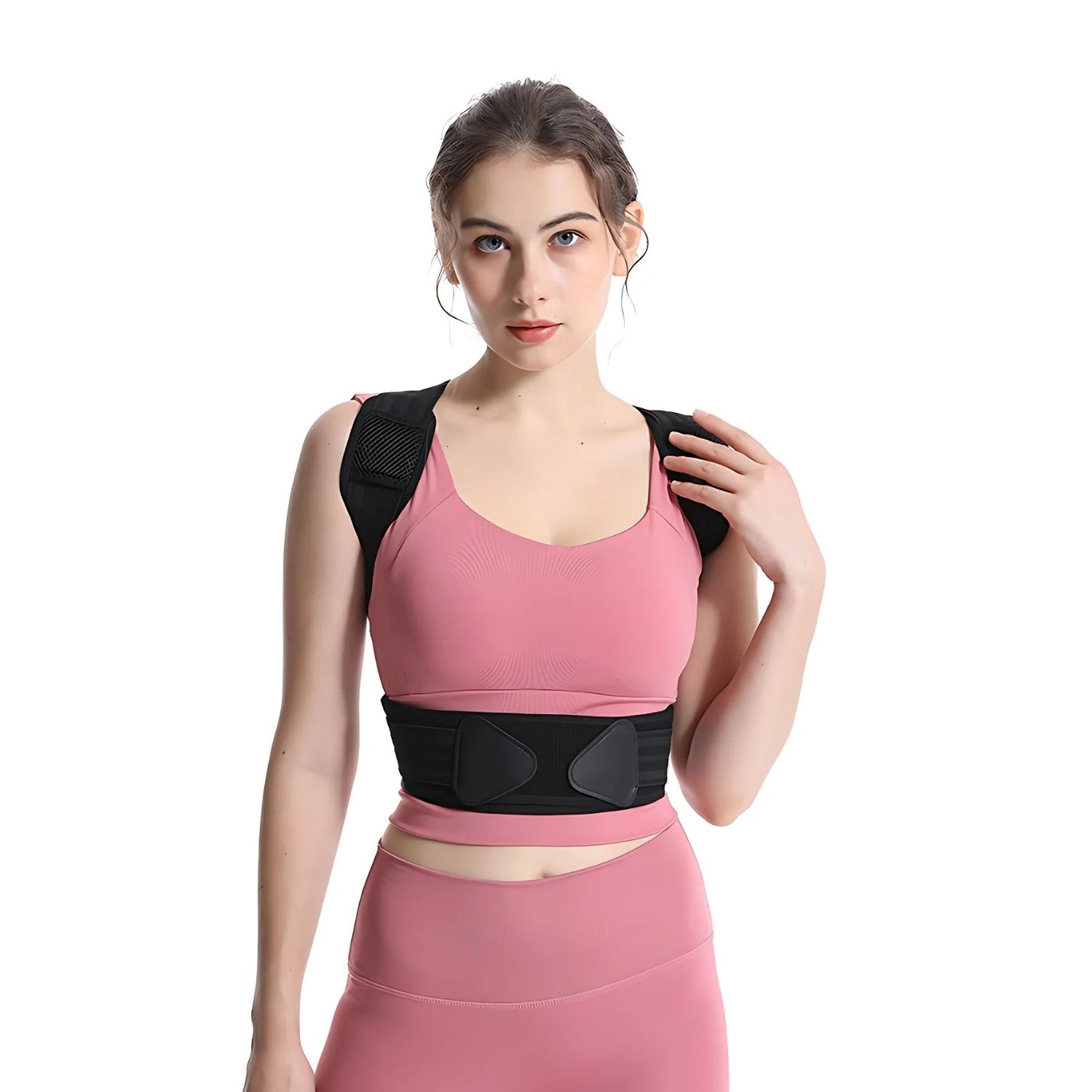 CORRECTOR DE POSTURA ESPALDA FAJA AJUSTABLE UNISEX - 5