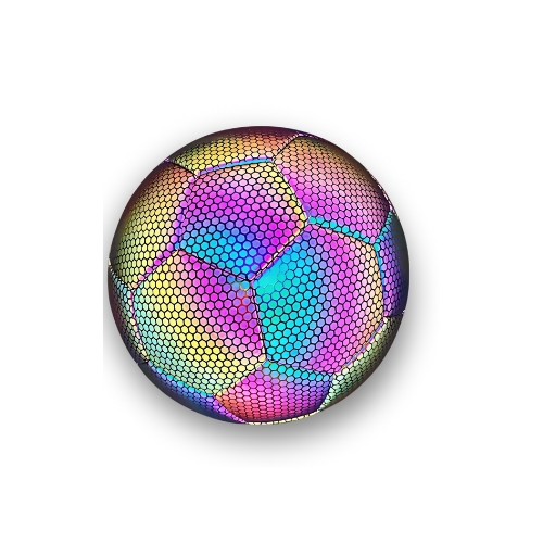 PELOTA DE FUTBOL FLUORESCENTE REFLECTANTE LUMINOSO - 2
