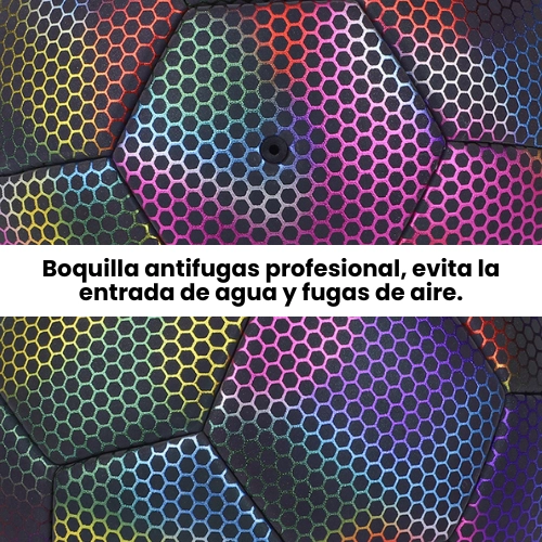 Pelota De Fútbol Reflectante Brillante N°5 Para Noche - 5