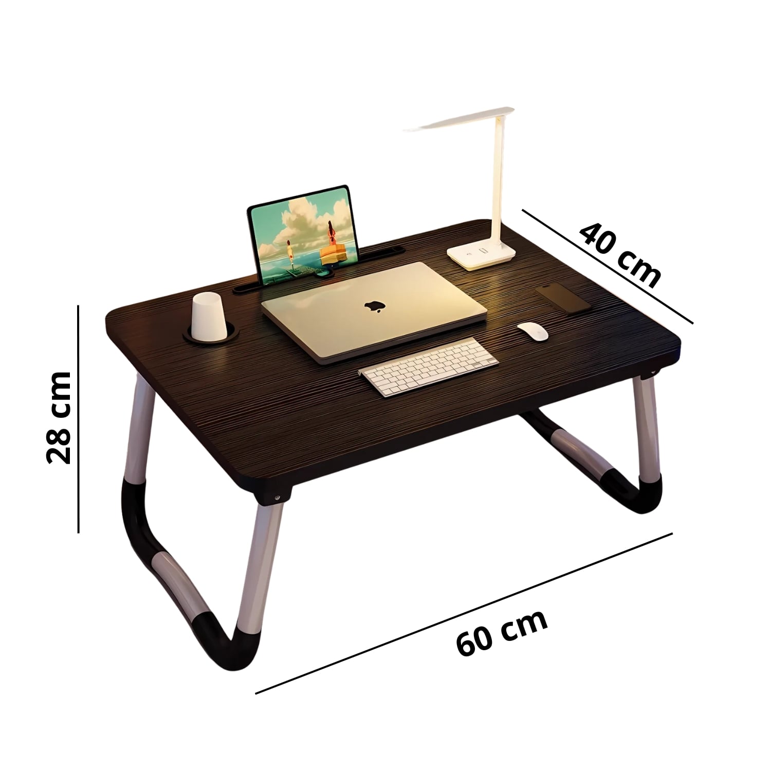 MINI ESCRITORIO MESA DE ESTUDIO PLEGABLE PORTÁTIL - 2
