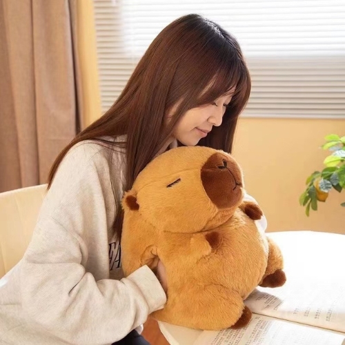 COJIN ALMOHADA CALENTADOR DE MANOS PELUCHE CAPIBARA - 2