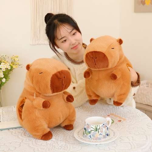 COJIN ALMOHADA CALENTADOR DE MANOS PELUCHE CAPIBARA - 4