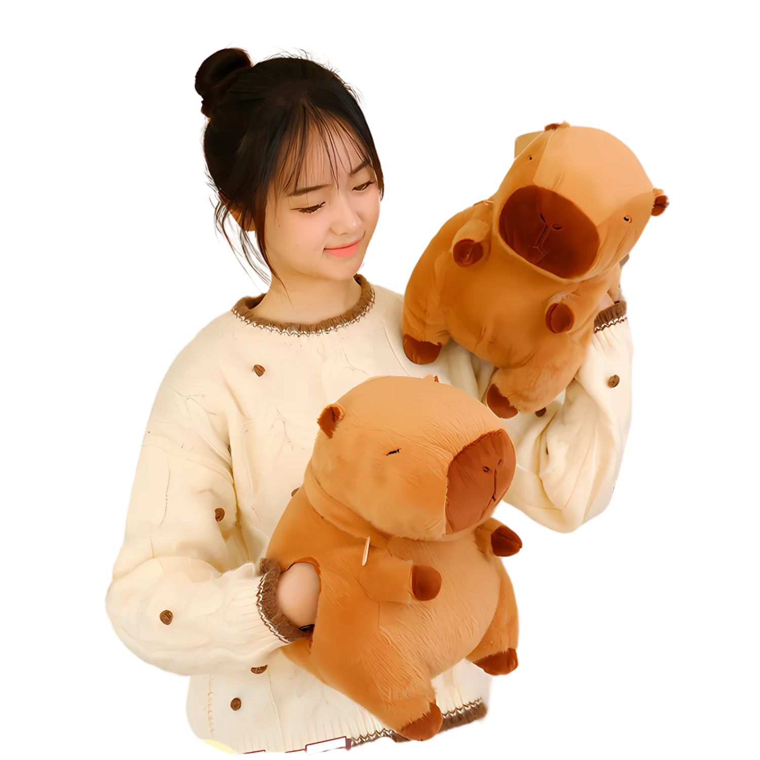 COJIN ALMOHADA CALENTADOR DE MANOS PELUCHE CAPIBARA - 6