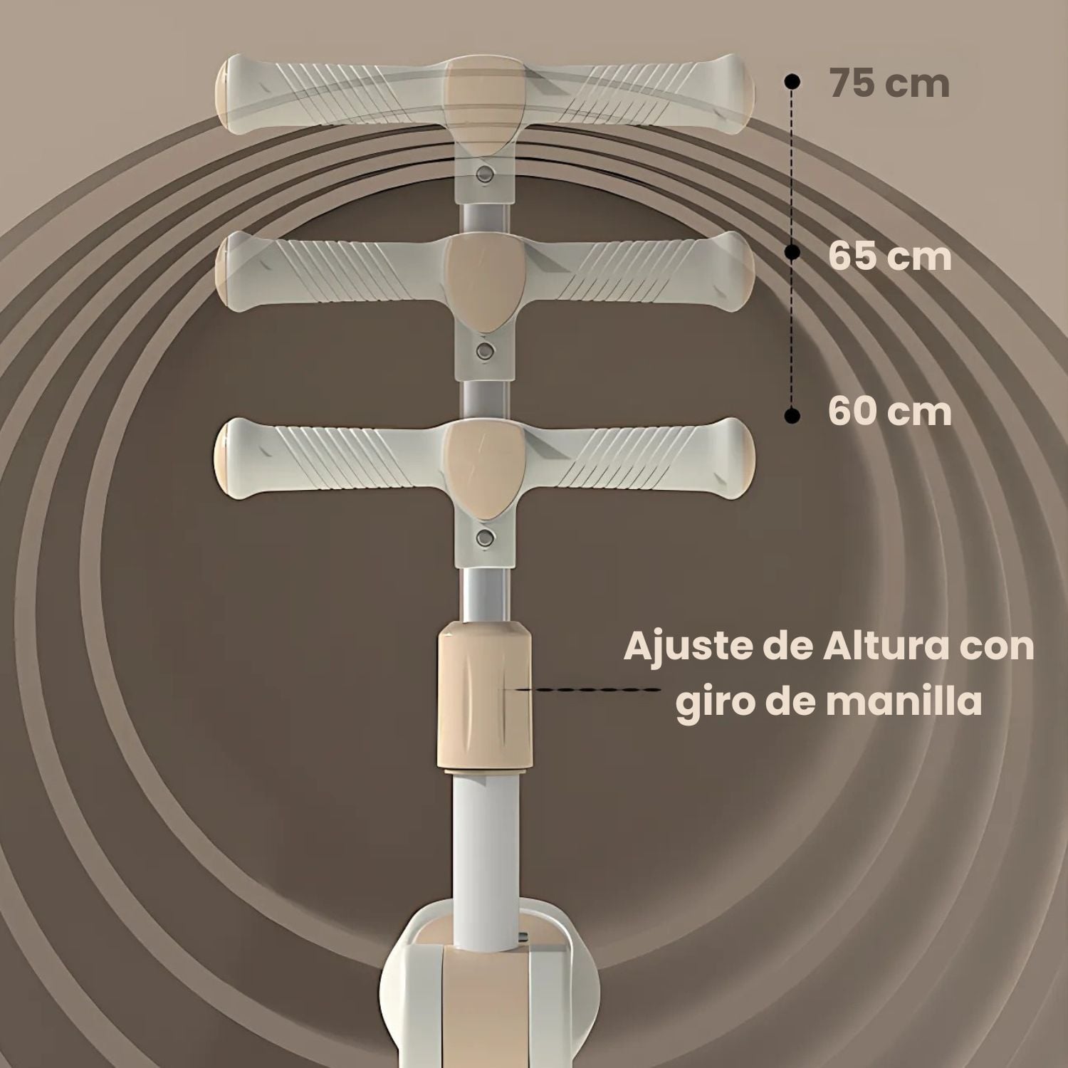 SCOOTER PLEGABLE MONOPATIN AJUSTABLE CON LUCES LED - 3