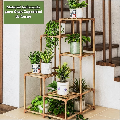 ESTANTE PARA MACETAS SOPORTE DE PLANTAS HUERTO DECORATIVO - 3
