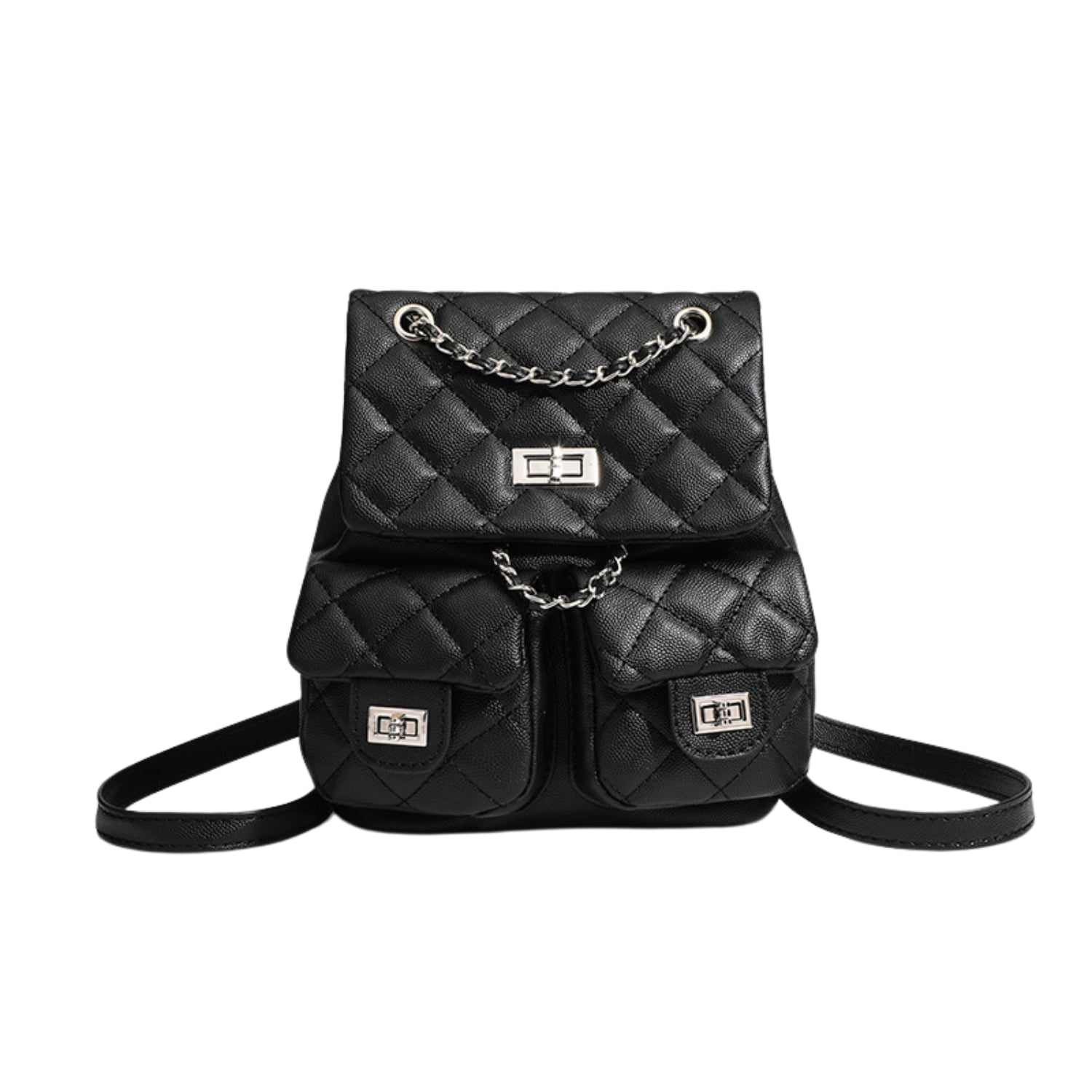 CARTERA DE CUERO PU TIPO MOCHILA URBANA ELEGANTE PARA DAMA