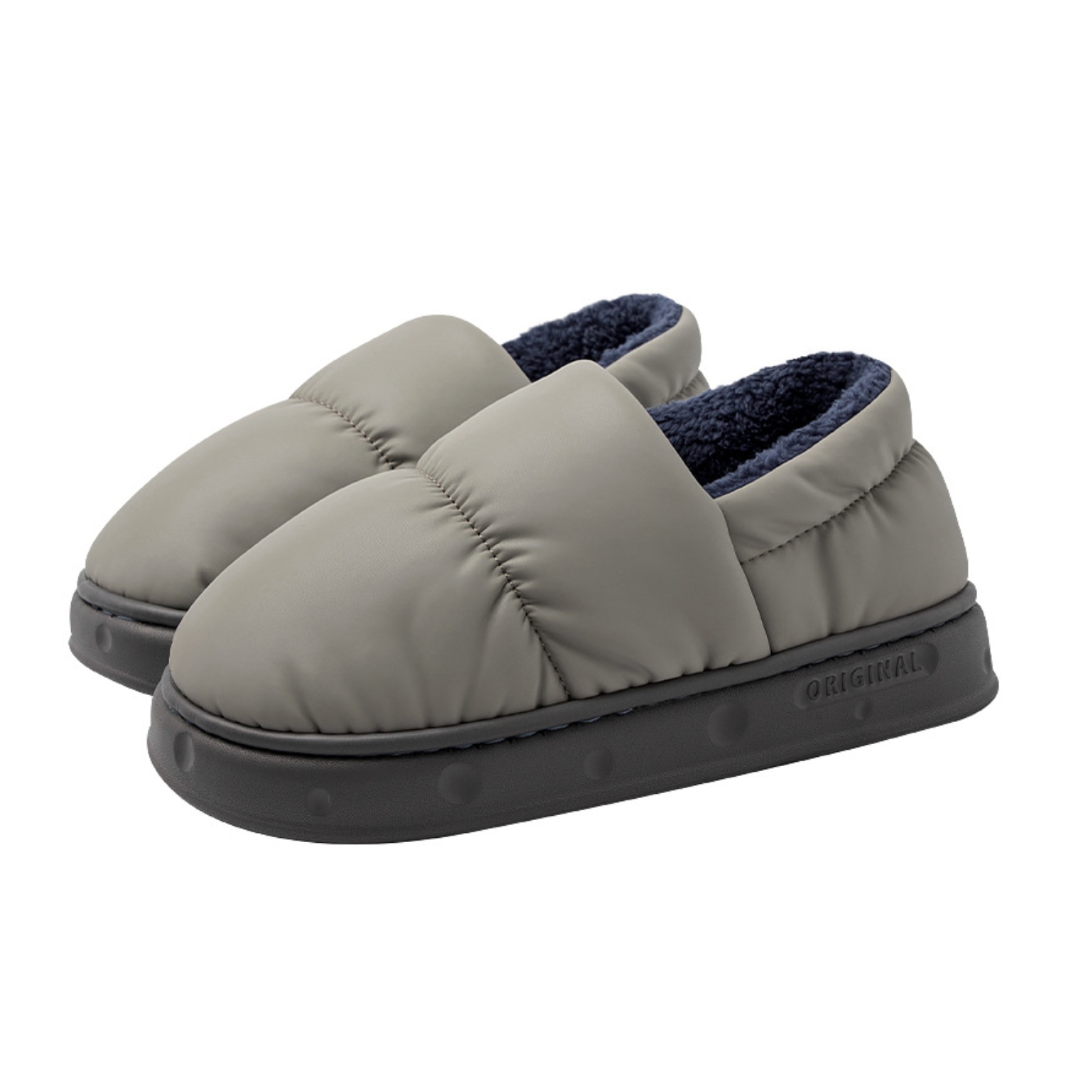 ZAPATOS IMPERMEABLES DE INVIERNO PANTUFLAS CON CHIPORRO - 1